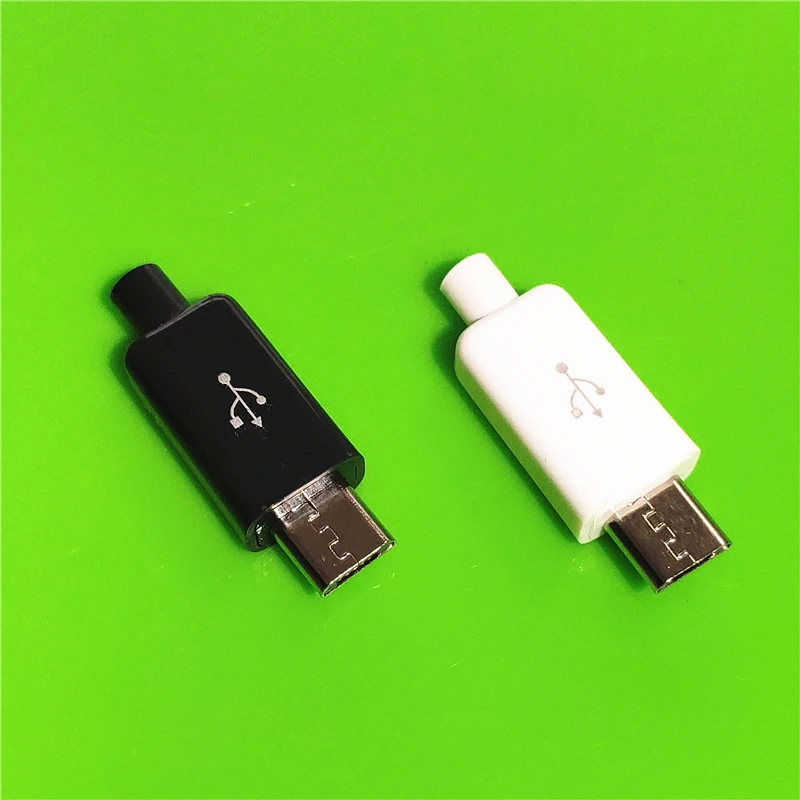 10 шт./лот YT2153 Micro USB 4 контактный штекер Черный/Белый Сварочные данные OTG линейный