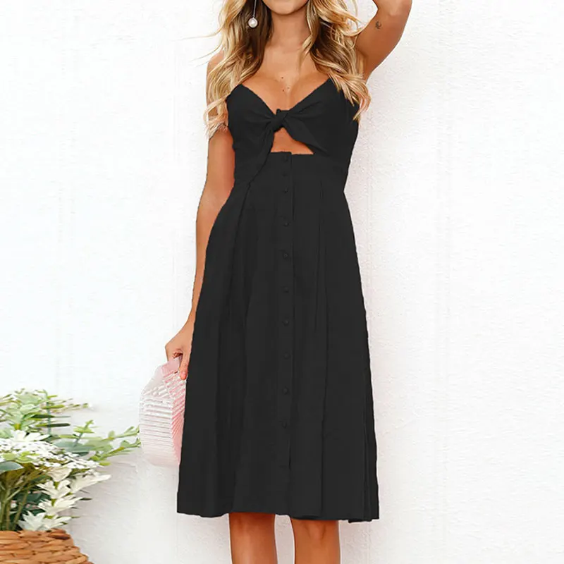 Женское винтажное облегающее платье Boho красное элегантное с бантом для