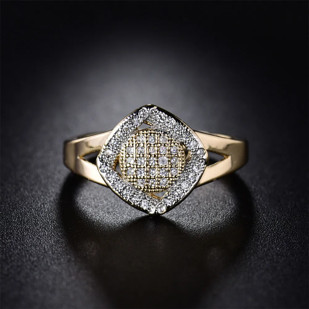 MOLIAM свадебные ювелирные изделия женские кольца золотого цвета роскошные