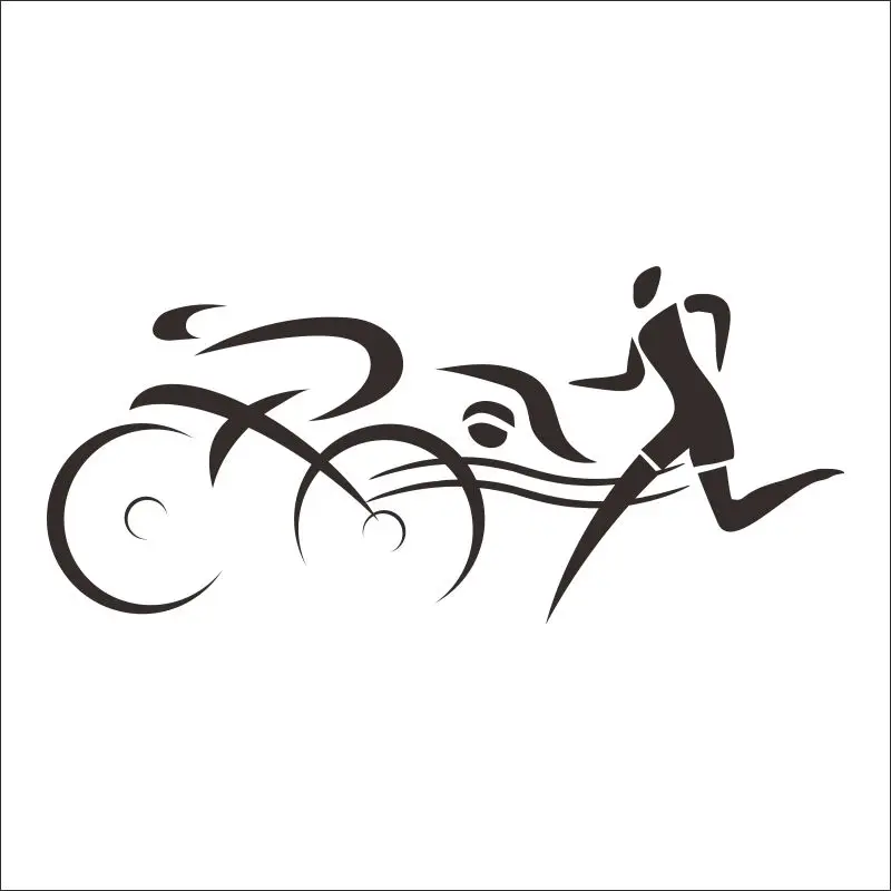 DCTAL плавательная наклейка triatlon etiqueta Run Riding nadador natacion vinilo chm decoracion настенная bano