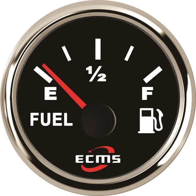Судовая лодка датчик уровня топлива 0-190OHM 9-32V 52 мм 316L хромовый ободок с черным