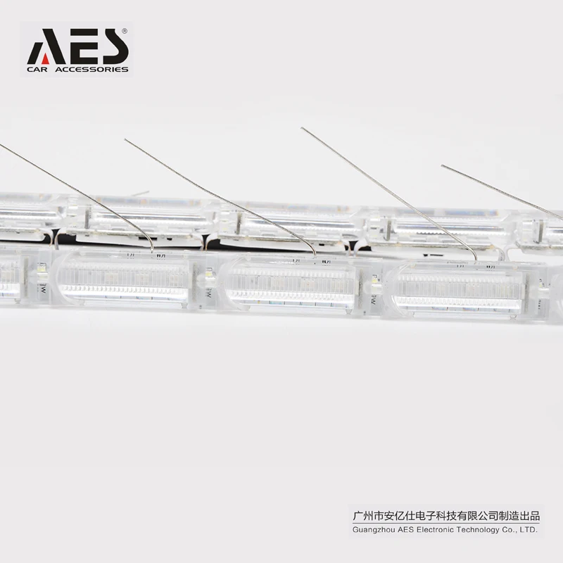 AES 2 шт. двойной Цвет светодиодный Кристалл дневные ходовые огни светильник 50 см