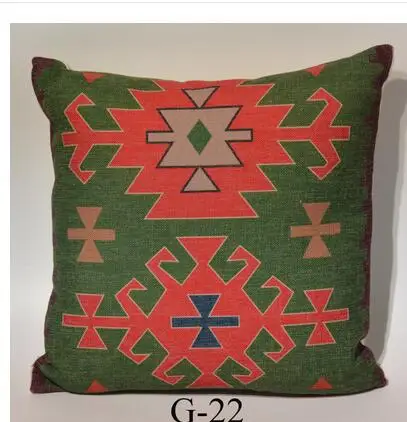 Хлопковая льняная наволочка с рисунком kilim для подушки ретро-чехол
