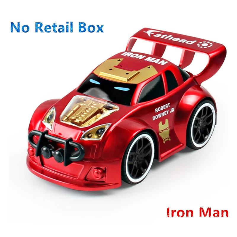 Iron Man No Box 1:20 RC автомобиль Мстители мультфильм радио дистанционное управление игрушечные лошадки Автомобили Бэтмен Халк Железный человек паук радиоуправляемые машинки - Цвет: Iron Man No Box