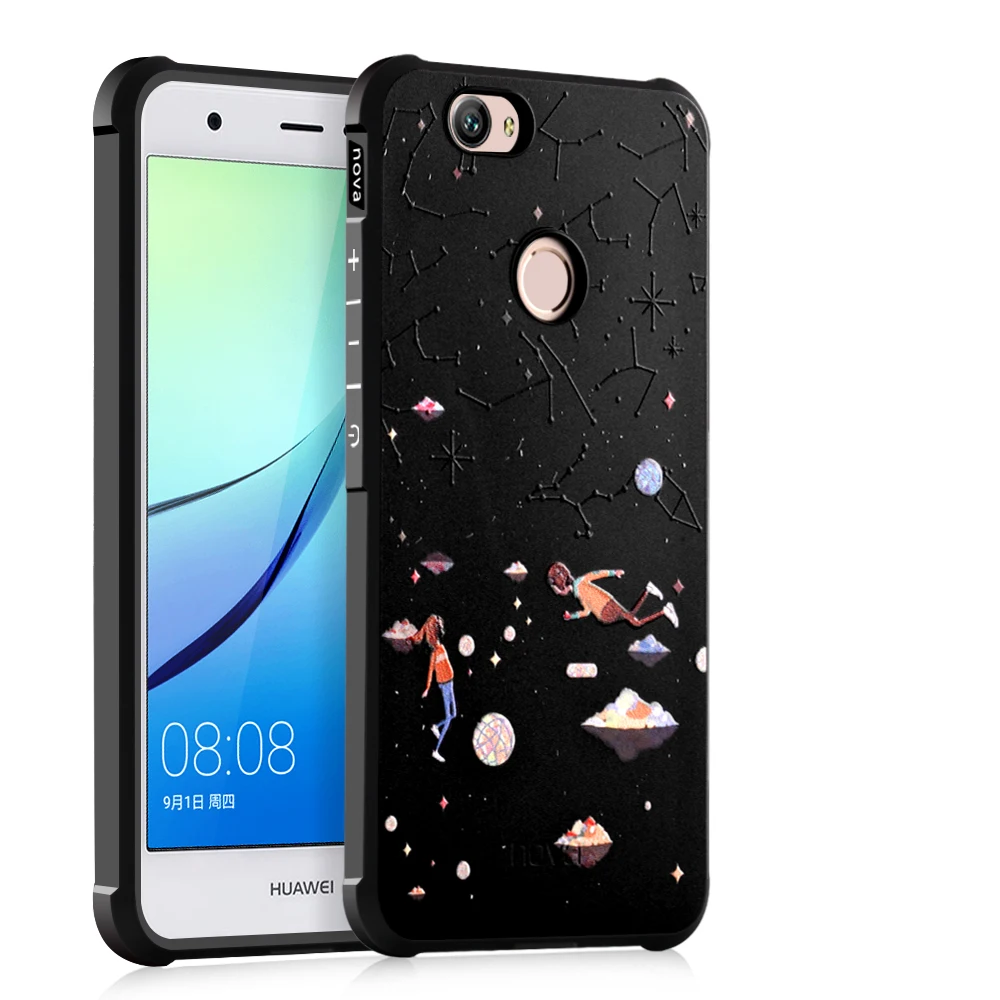 ipngve Luxury 3D pattern Silicone Anti-knock Phone Case For Huawei Nova Coque Shell Bag Fundas |