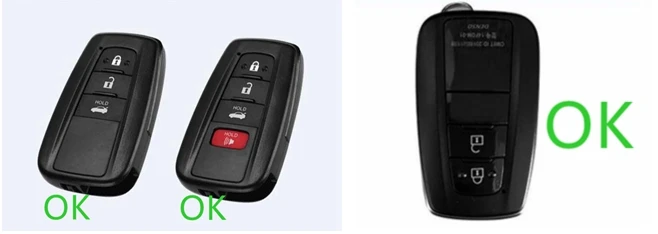 Мягкий TPU чехол для автомобильных ключей с держателя кармашек для пластиковая пилочка для ногтей C-HR ЧР Prado Prius RAV4 Avalon ключ полная защита