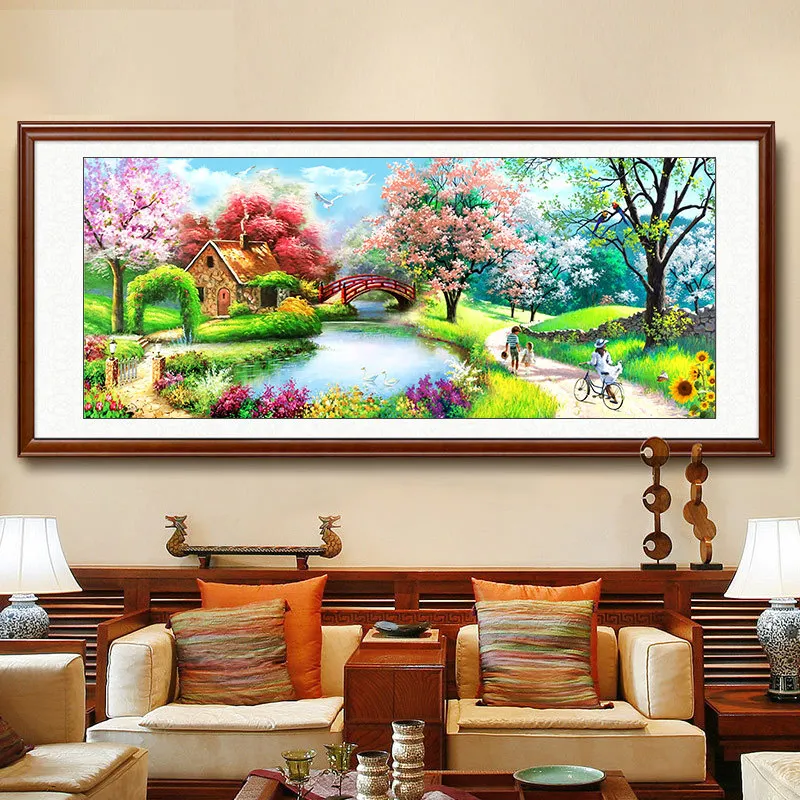 Алмазная вышивка 5d сделай сам мозаика мультяшный дом мечты алмазная живопись