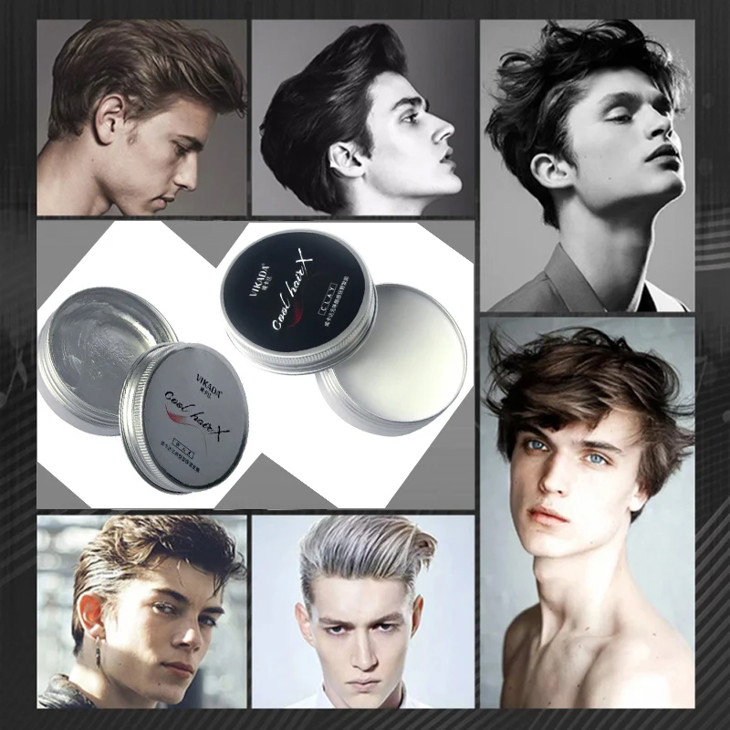 Натуральный сильный удерживающий гель для волос мужчин долговечный сухой тип