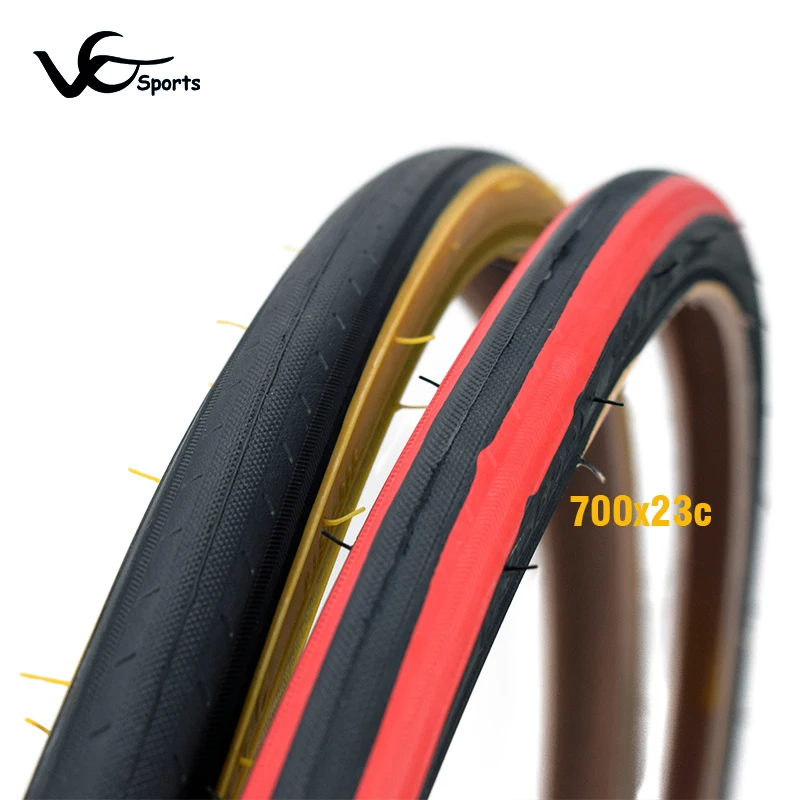 Ультралегкая велосипедная шина 700 fixie велосипедные шины 700* 23C bicicleta pneu 700C 430g Ретро гоночные шины для шоссейных велосипедов красного и желтого цвета