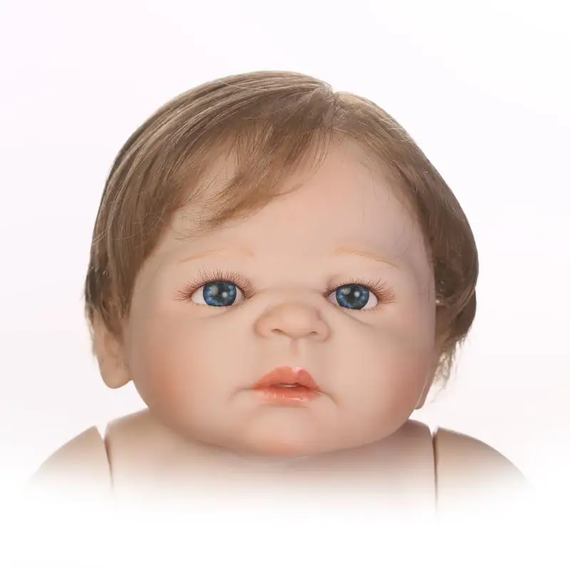 22 дюймов Новое поступление Bebe Кукла реборн Виктория корнями каштановые волосы