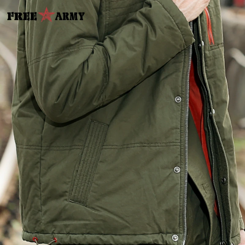 

New Winter Men Jacket Brand Overcoats Cotton Warm Winter Jackets And Coats Military Parkas Green Hooded Jacket For Men Ms-6031