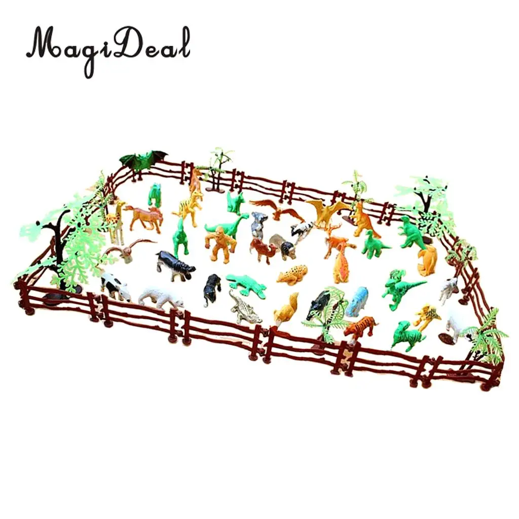 68 шт./компл. симулятор фермы зоопарк модели животных фигурка игрушка