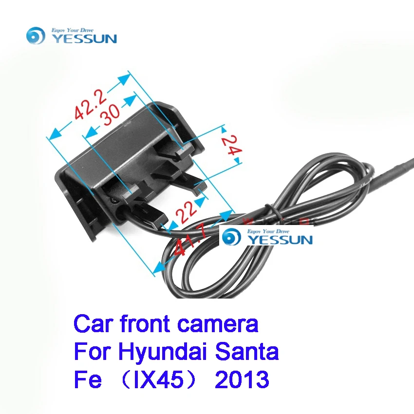 YESSUN CCD для Hyundai Santa Fe IX45 2013 2015 Автомобильная Передняя Эмблема камера с логотипом