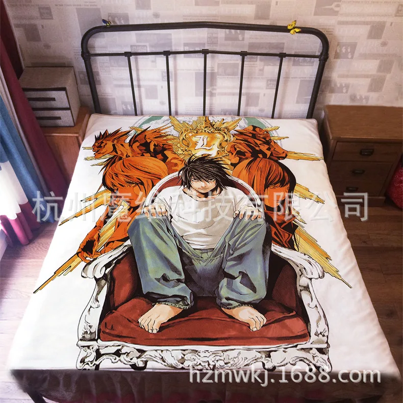120*200 см японское аниме Death Note фланелевое одеяло на кровать Mantas банное плюшевое