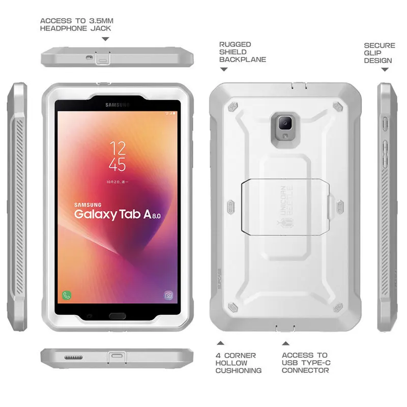 SUP чехол UB Pro для samsung Galaxy Tab A 8,0 чехол Полный корпус Прочный гибридный защитный чехол со встроенной защитной пленкой