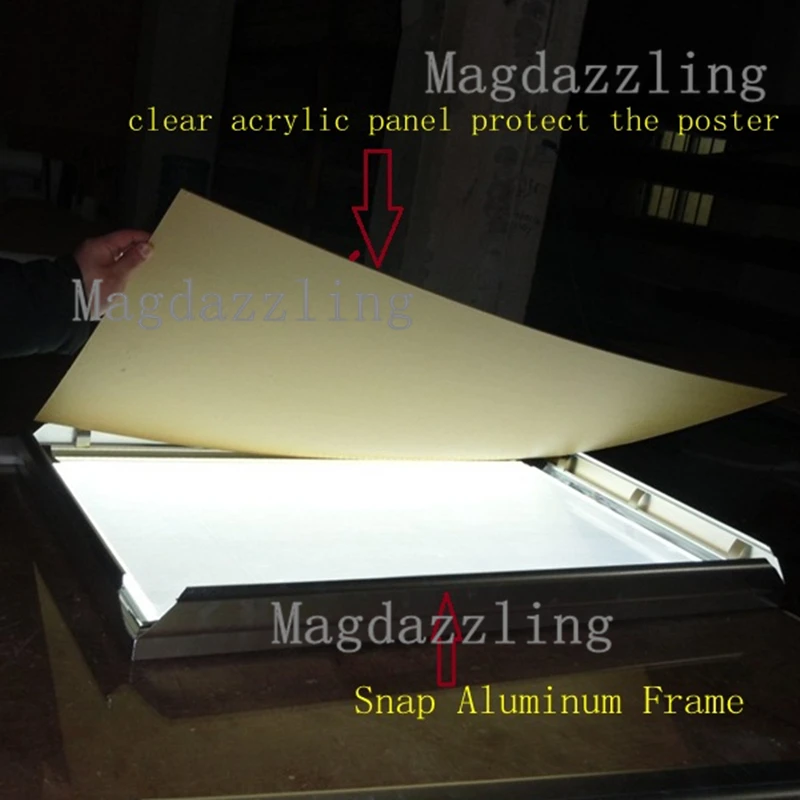 Супер яркость A3 тонкий светодиодный знак меню для ресторана алюминий Плакат