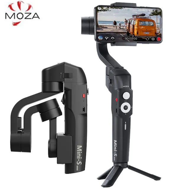 MOZA Mini S складной 3-х осевой ручной шарнирный стабилизатор для камеры для iPhone X samsung S8 huawei P30 смартфона GoPro VS MINI MI гладкой 4 - Цвет: Mini-S