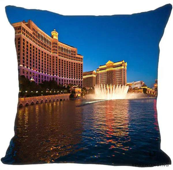 Square Pillowcase Изготовленный На Заказ Bellagio фонтан Лас-квадратная подушка чехол на молнии Наволочка Чехол 35X35,40x40,45x45 см(с одной стороны) 180522-02-215 - Цвет: Square Pillowcase