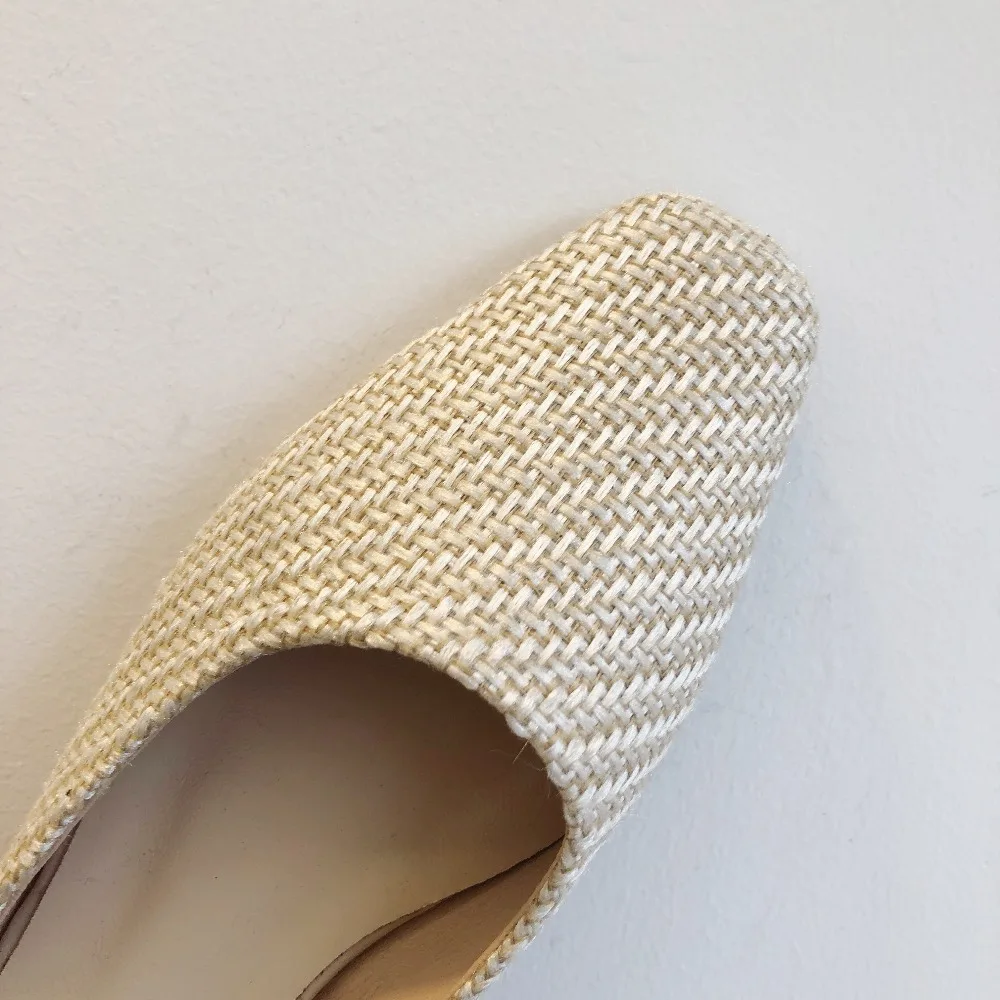 Модные женские сандалии без задника на плоской подошве Женские туфли низком