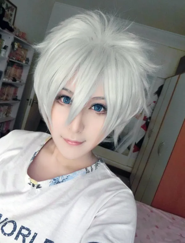 MCOSER Классической Партии Продукта Hitman Reborn Byakuran 13 Дюйм(ов) Серебристо Серый Человек