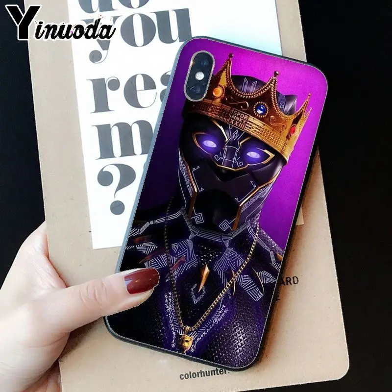 A13 Yinuoda Marvel Heroes Черная пантера Новинка чехол для телефона Fundas для Apple iPhone 8 7 6 6 S плюс X XS MAX 5 5S SE XR крышка мобильного телефона - Цвет: A13