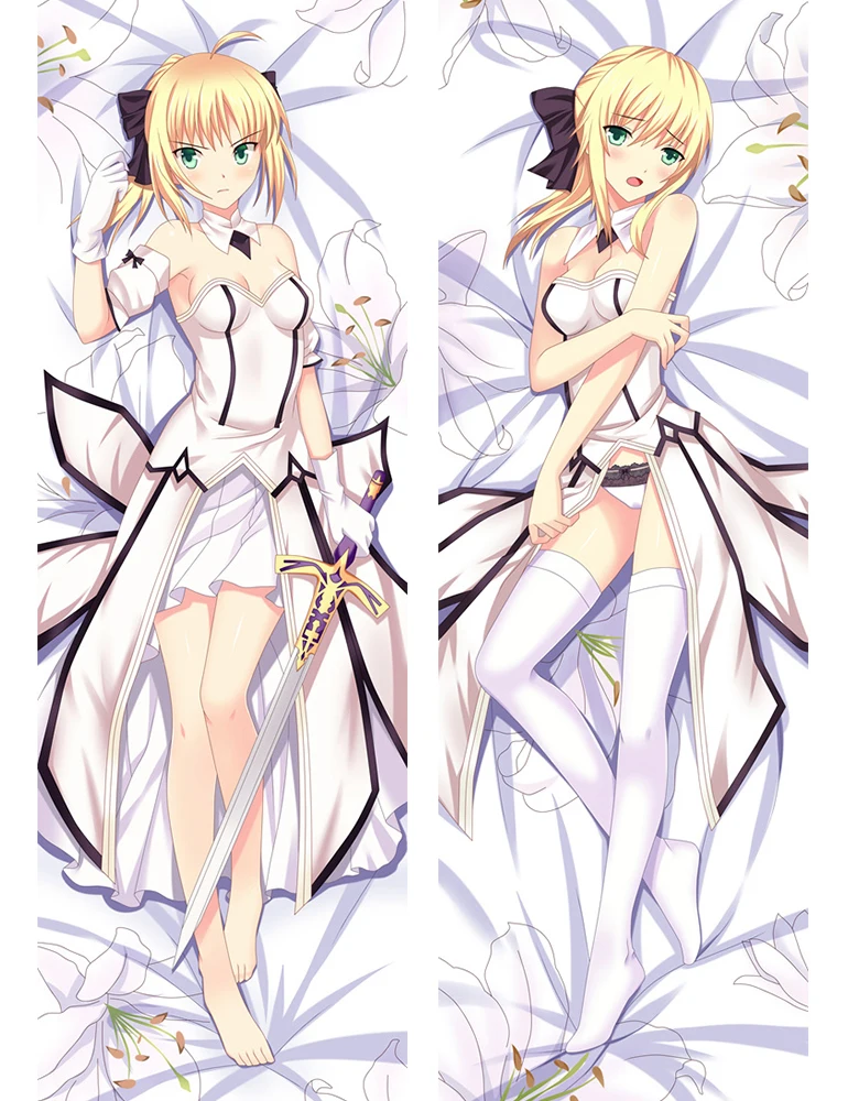 Аниме Dakimakura Body Fate Stay Night Saber 150x50 см 100x35 см чехол для подушки манга 1