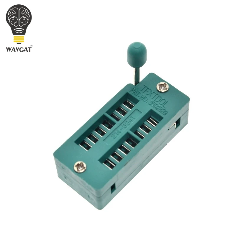 10 шт./лот Универсальный тестовый разъем ZIF 14 контактов dip 2 54 мм Шаг IC|zif socket|ic socketsocket
