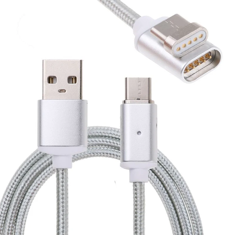 Магнитный кабель USB Type-C/Micro USB/IOS 1 м 3 в адаптер для быстрой зарядки магнитный Apple iPad