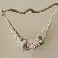 haphood crochet white hammock newborn baby photography props crochet baby photo shoot knitted hanging bed