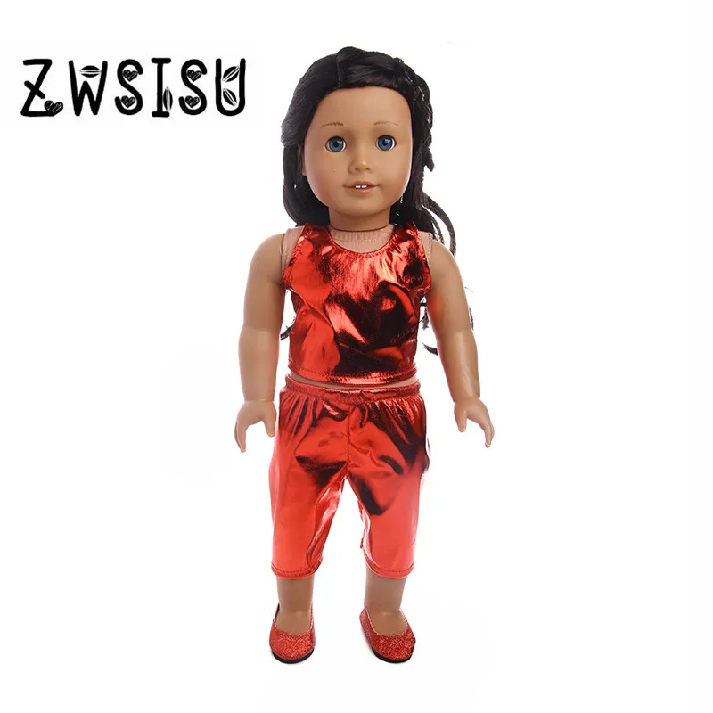 Новый стиль популярный крутой сценический костюм для куклы 18 дюймов/43 см новый
