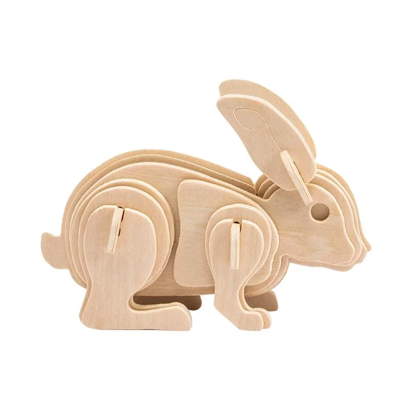 Robud 3D мило сельскохозяйственных животных деревянные головоломки модель здания