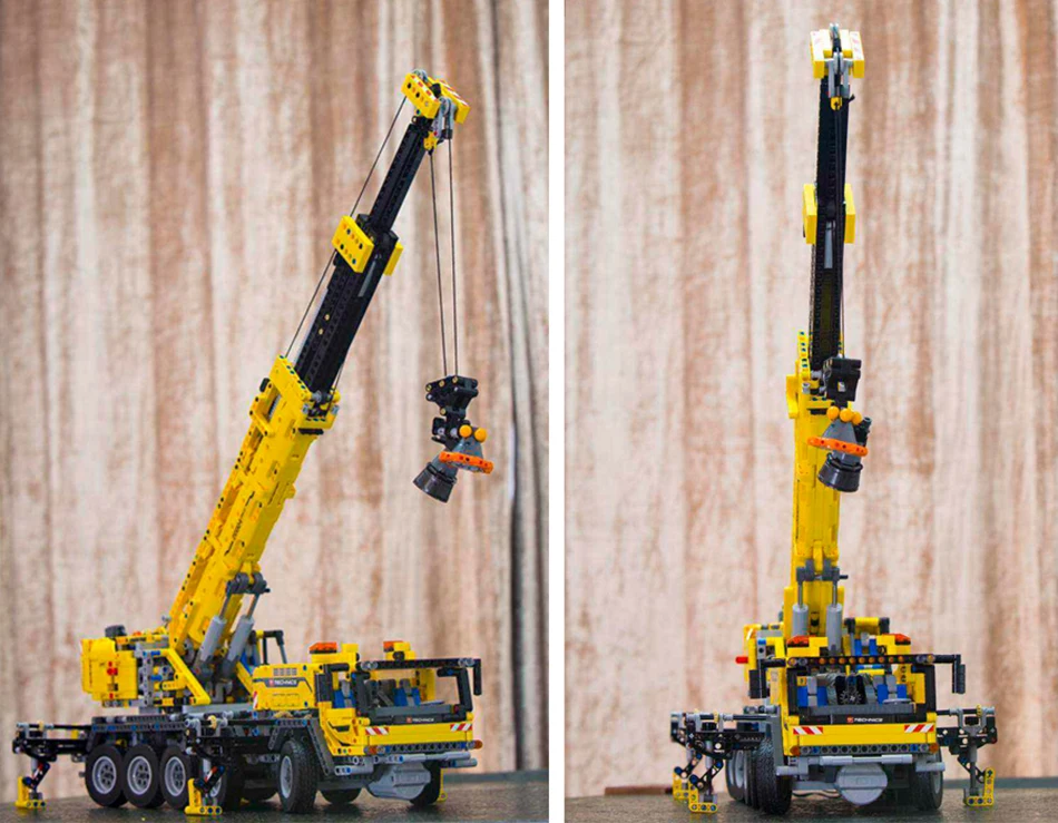 20004 Technic серия двигатель мощность мобильный кран Mk II модель 2667 шт строительные блоки кирпичи наборы подарки игрушки 42009