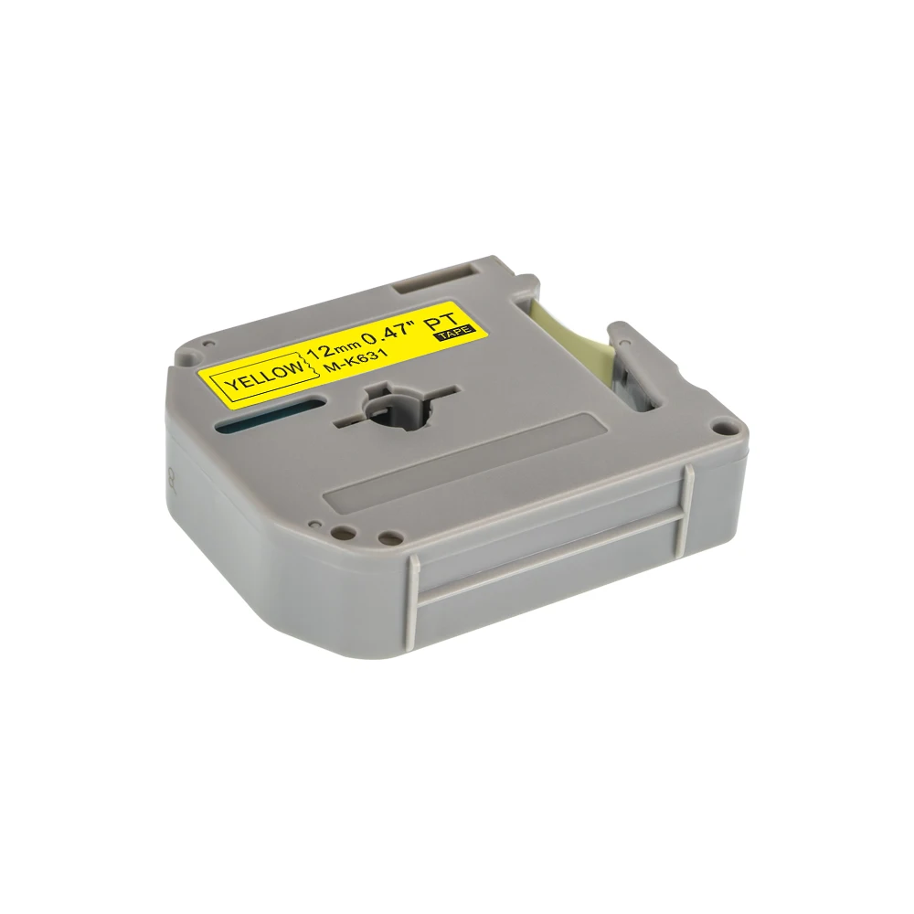 Совместимый картридж с черным на желтом цвете M-K631 12mm термальный Ленточные