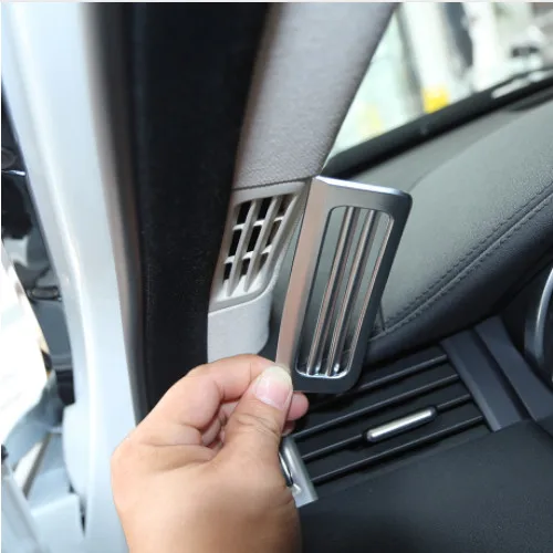 

Car Styling Interior Moulding ABS Chrome Accessories A Pillar Outlet Trim For Land Rover Evoque 2012-2017 Accessories 2pcs