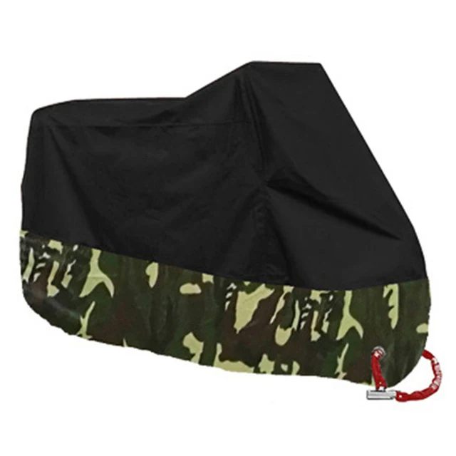 Camouflage M-4XL 4 цвета водонепроницаемый чехол для мотоцикла с замком-отверстием носимый пылезащитный анти УФ электрический велосипедный скутер мотоцикл Дождевик - Цвет: Camouflage