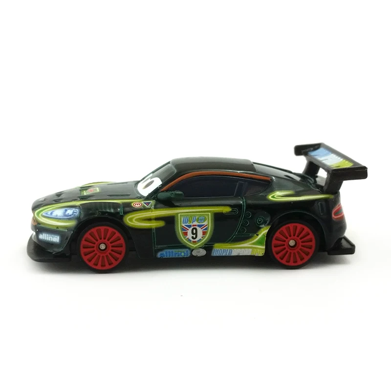 Disney Pixar Cars 2 неоновые ракеры nijel Gearsley металлический литой под давлением игрушечный автомобиль 1:55 Свободные Новое и