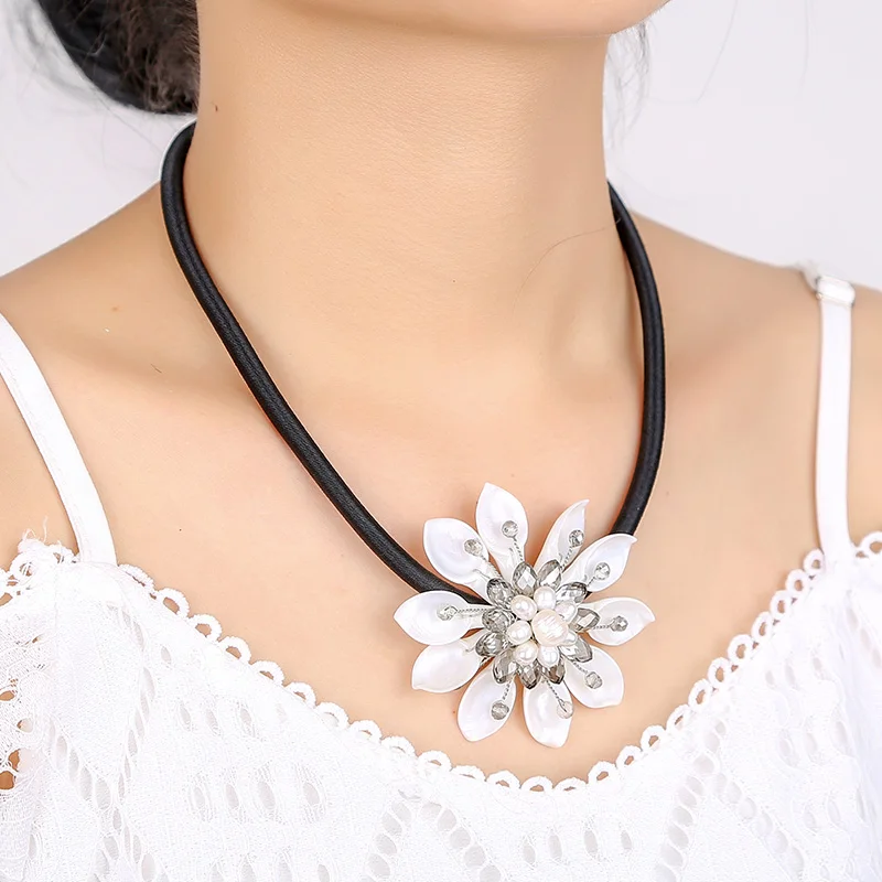 Europe and the United States big brand with same natural pearl fire freshwater necklace long paragraph wild simple | Украшения и