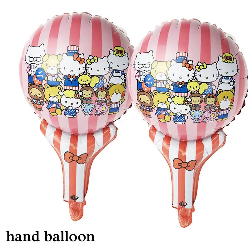 5 шт. рисунок hello kitty шарик из фольги в форме Новый стильный ручной венчик для