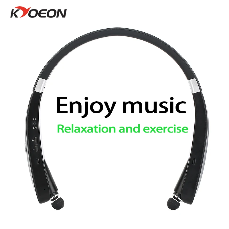 Беспроводной гарнитура Bluetooth складной и длительным временем ожидания бег
