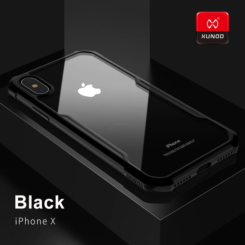 Black Роскошный ультра тонкий прозрачный чехол для iPhone 11 Pro X XS Xs Max XR 7 8 Plus, Силиконовый противоударный защитный чехол для телефона 360 - Цвет: Black