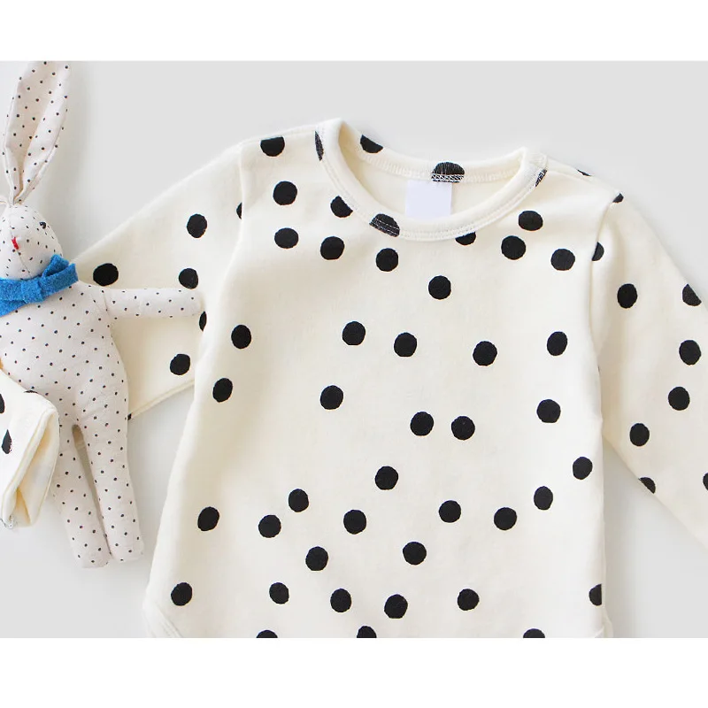 Petelulu Cotton Baby T-shirts For Girls Tops Polka Dot Long Sleeve Kids Toddler T Shirt Boy Clothes | Детская одежда и обувь