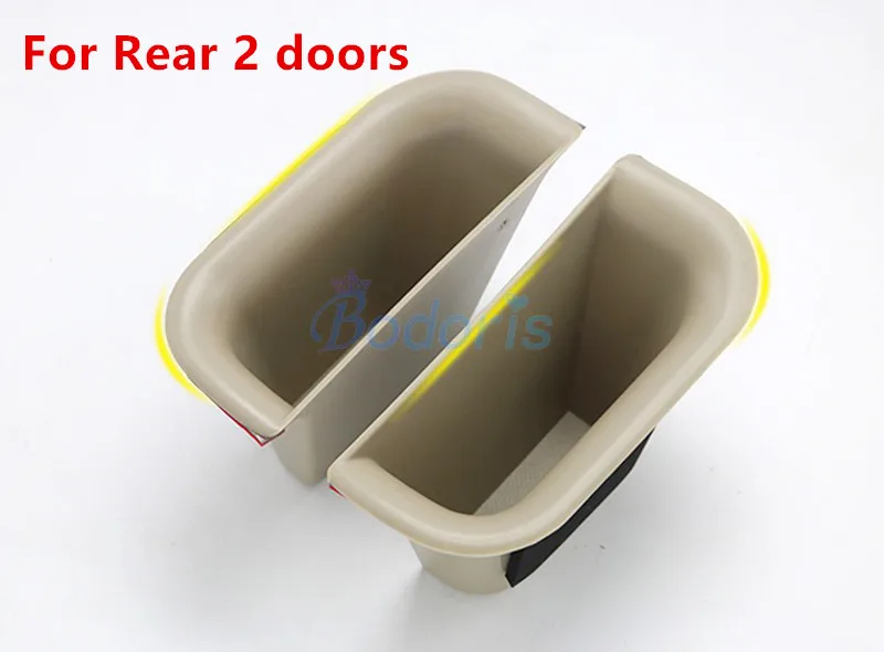 Rear 2 Doors Автомобильный органайзер для двери, подлокотник, коробка для хранения перчаток, лоток для автомобиля, Стайлинг для Toyota Land Cruiser Prado FJ120 FJ 120 2003-2009, аксессуары - Название цвета: Rear 2 Doors