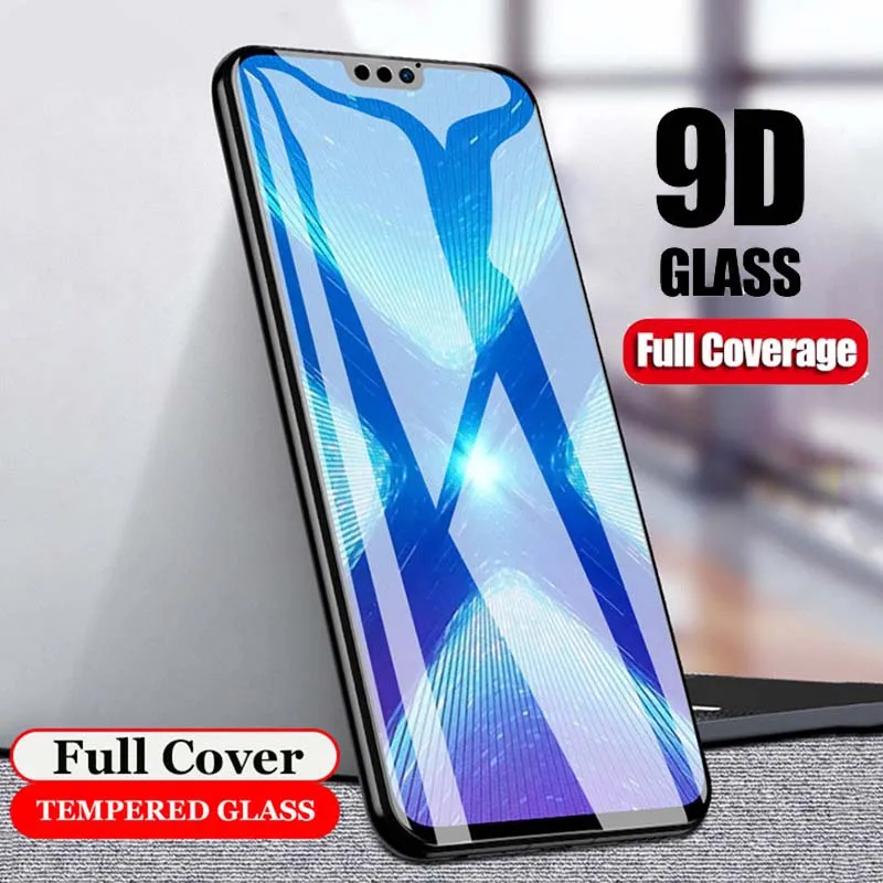 С уровнем твердости 9H полное покрытие Закаленное стекло пленка для Huawei честь 8A 8C