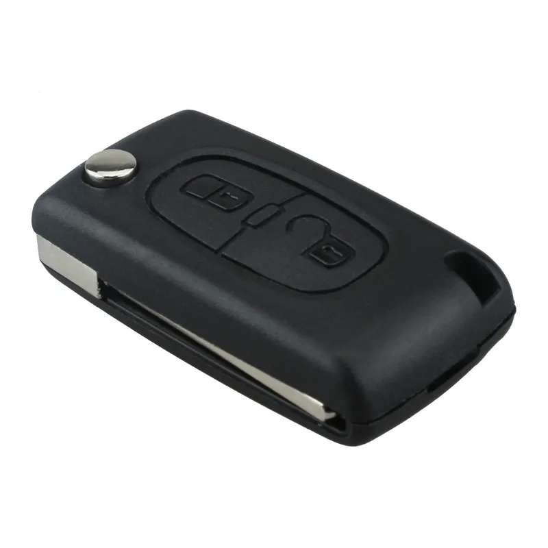 2 кнопки складной дистанционный ключ чехол для пластичного C3 C4 C5 C6 с лезвием VA2