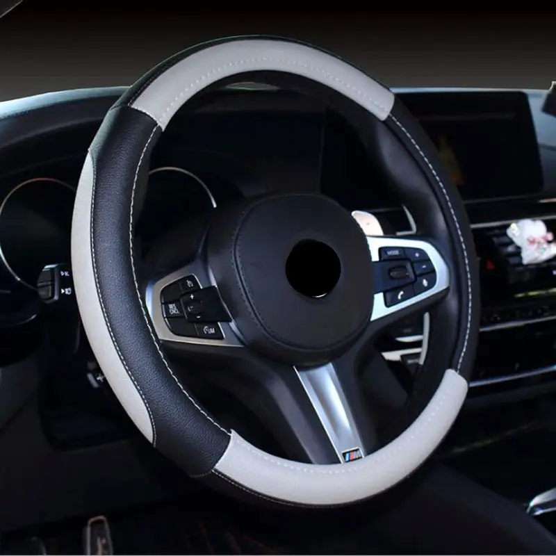 Подходит для большинства автомобилей из искусственной кожи чехол рулевого