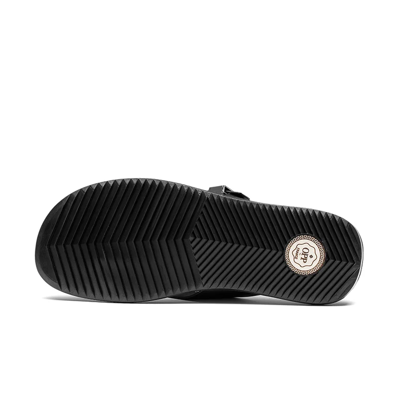 OPP/летние мужские вьетнамки из натуральной кожи шлепанцы на застежке пляжные