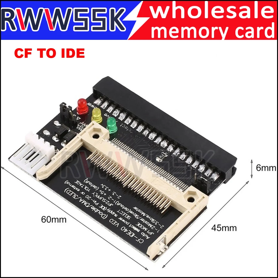Cf карта с компактной вспышкой 10 шт. 3LED до 3 5 40 контактов совместимый id адаптером