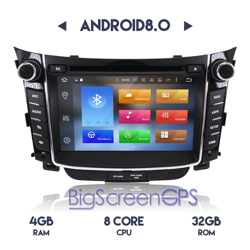 Android 9,0 4+ 64 ГБ Автомобильный dvd-плеер для hyundai I30 Elantra GT 2012 2013 автомобильный Радио gps Навигация стерео Мультимедиа