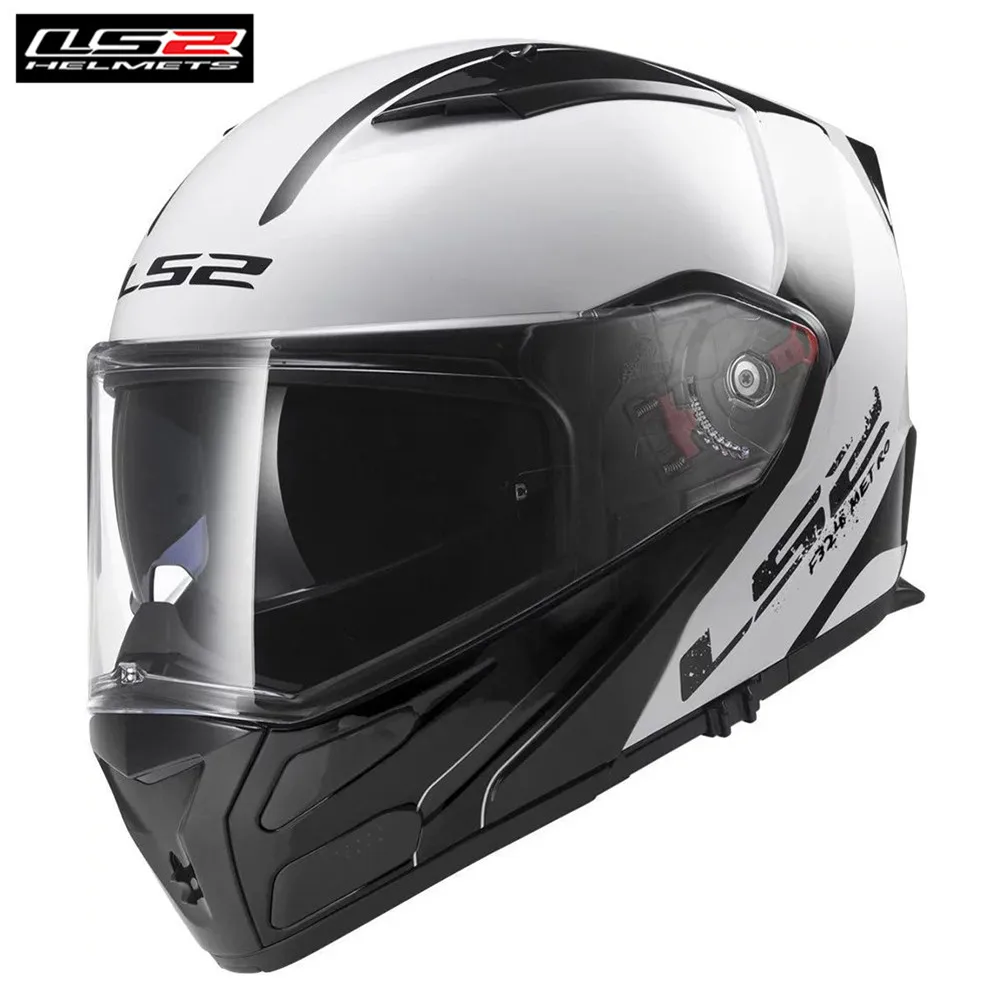 LS2 Metro шлем мотоциклетный для Touring Cruiser модульный анфас откидной двойной козырек шлемы