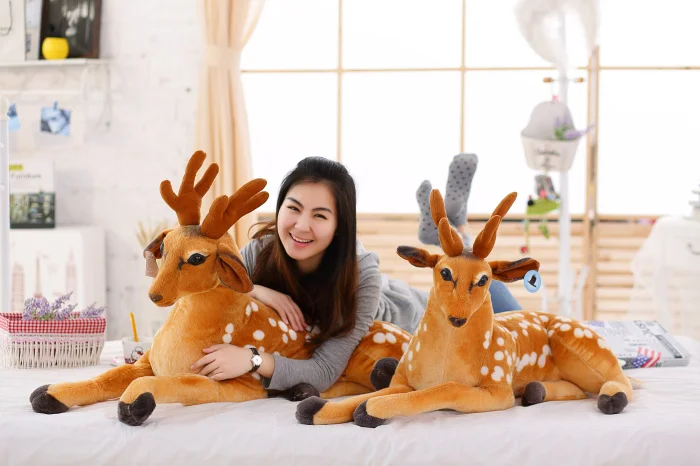 Babiqu, 1 шт., 30-60 см, Имитация животных, плюшевые игрушки, Sika Deer, кукла, рождественские подарки для детей, для девочек, милые Kawaii, мягкие игрушки для детей